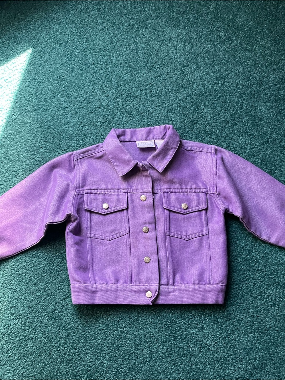Vintage Basic Editions Kids Purple Denim Jacket 4T